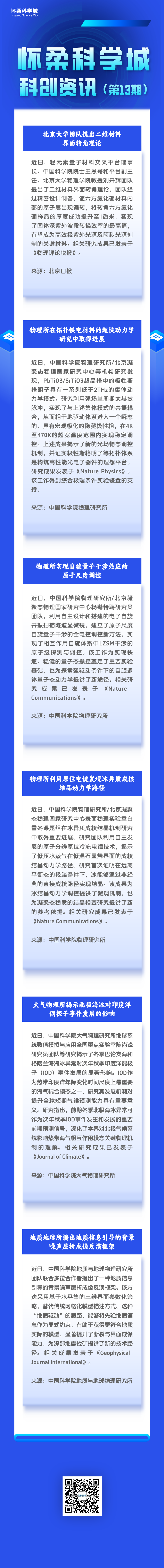 怀柔科学城科创资讯（第13期）