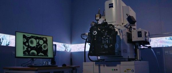 冷冻光电融合成像是多模态跨尺度生物医学成像设施早研成果之一，可整合光学显微镜和冷冻电镜进行融合成像。